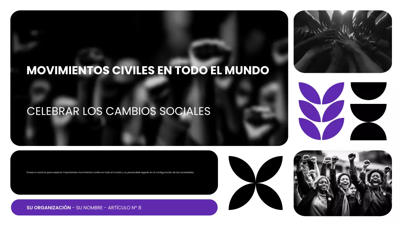 presentación de los movimientos civiles negros modernos