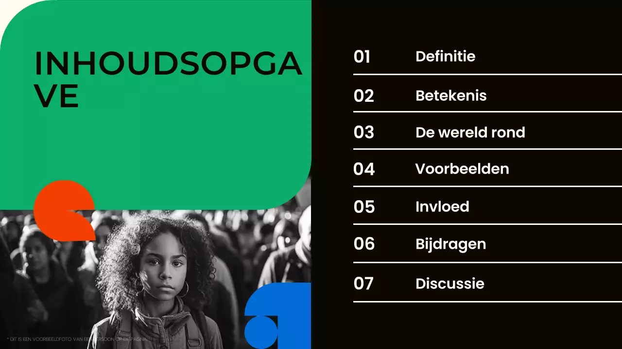 Presentatie groene moderne burgerbewegingen