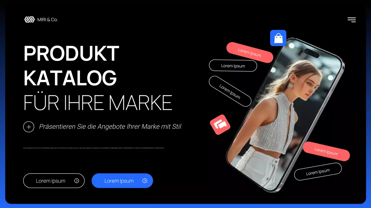 schwarz modern Produktförderung