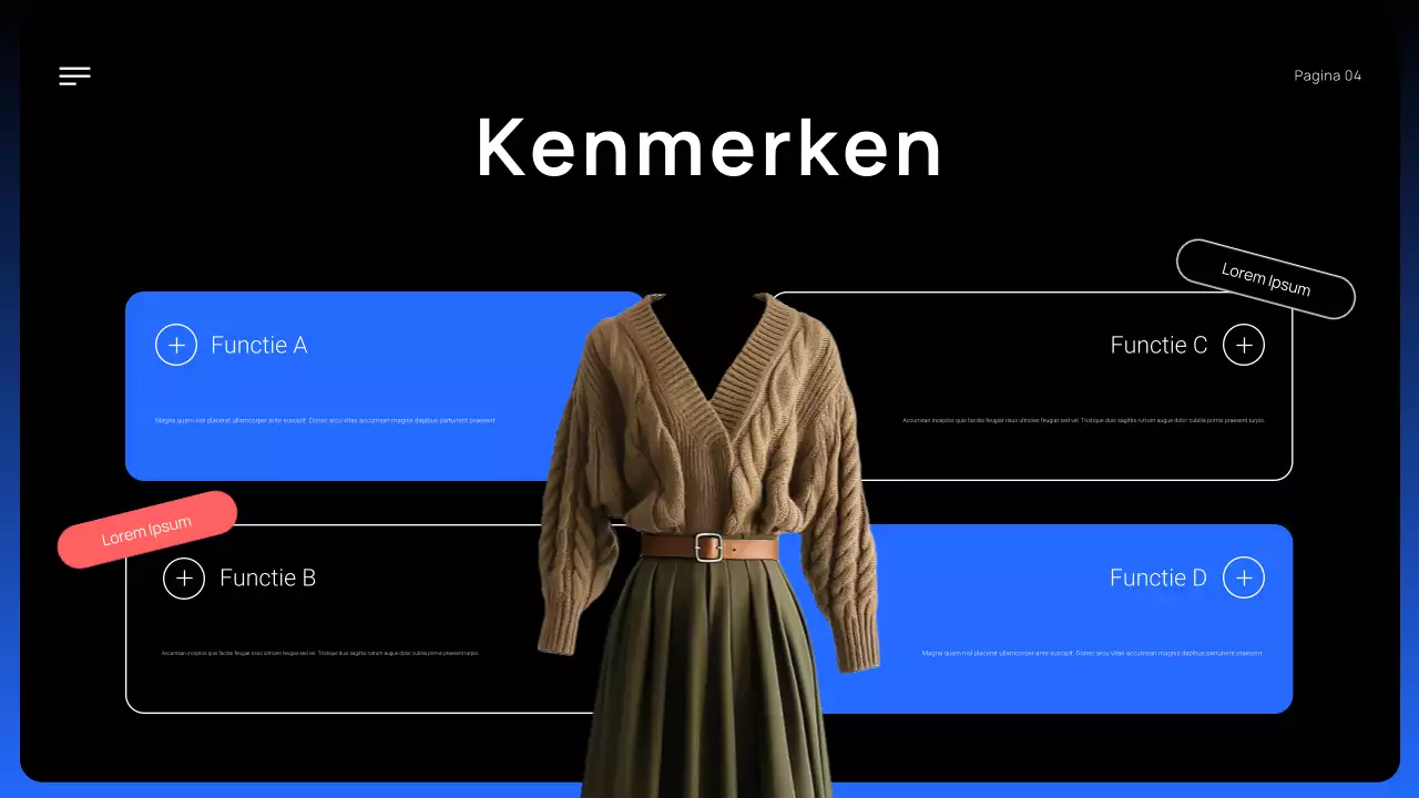 zwarte moderne productpromotie