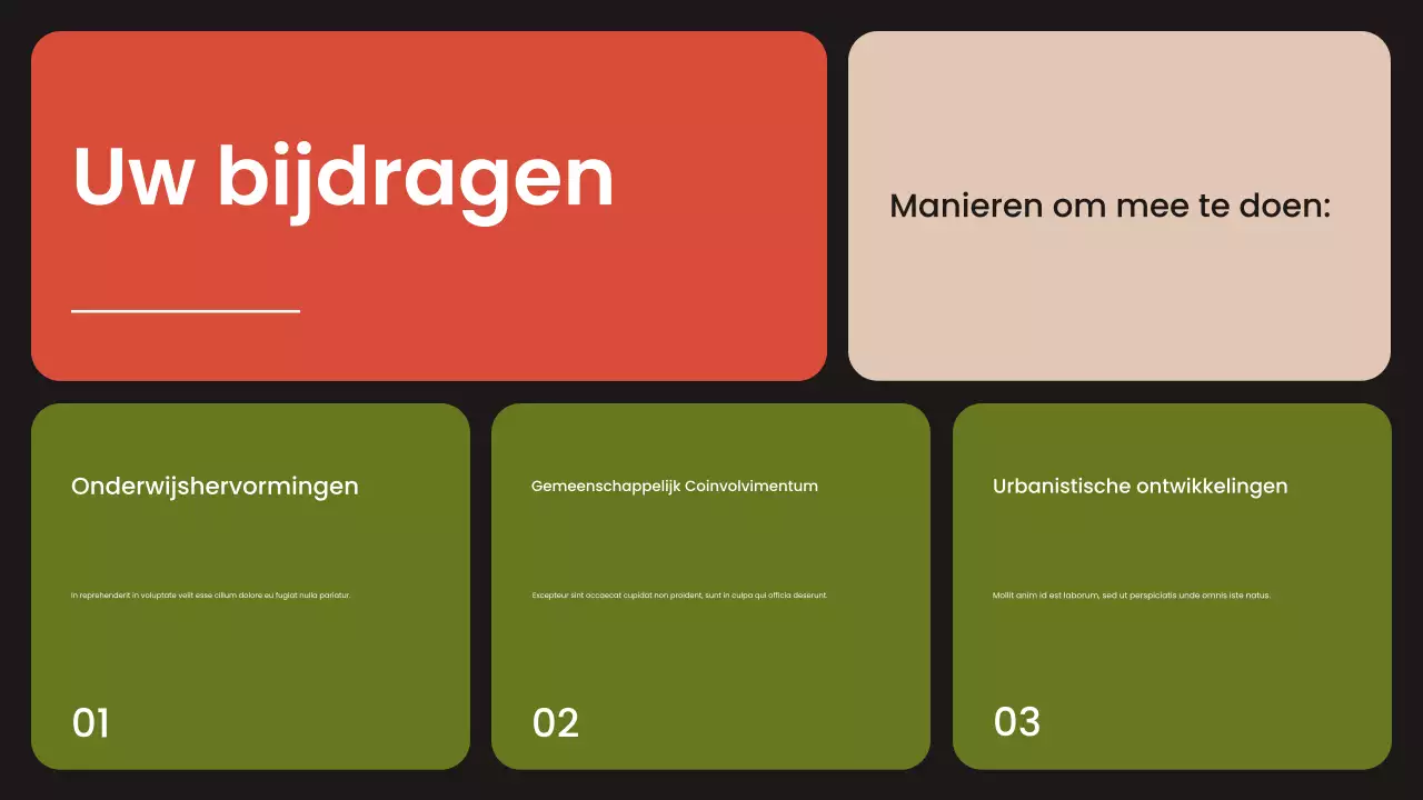 presentatie oranje moderne burgerbewegingen