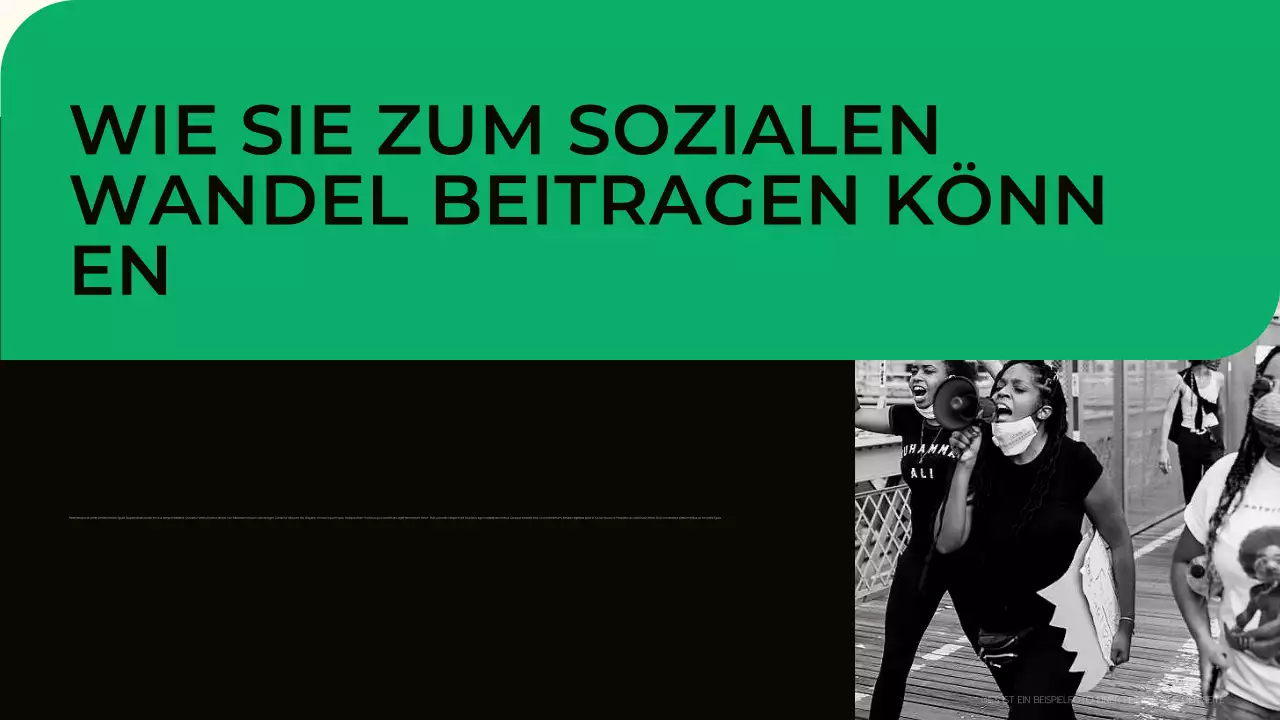 Präsentation der modernen grünen Bürgerbewegungen