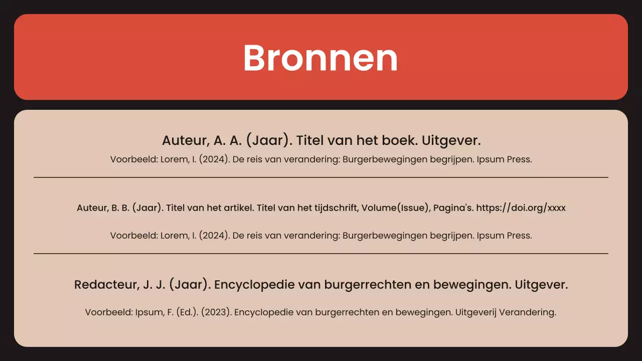 presentatie oranje moderne burgerbewegingen