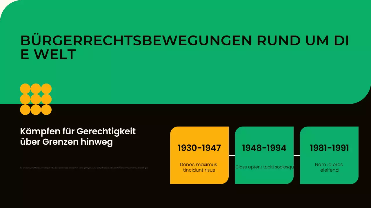 Präsentation der modernen grünen Bürgerbewegungen