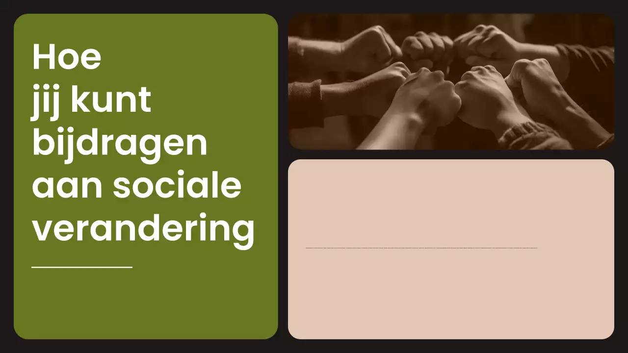 presentatie oranje moderne burgerbewegingen