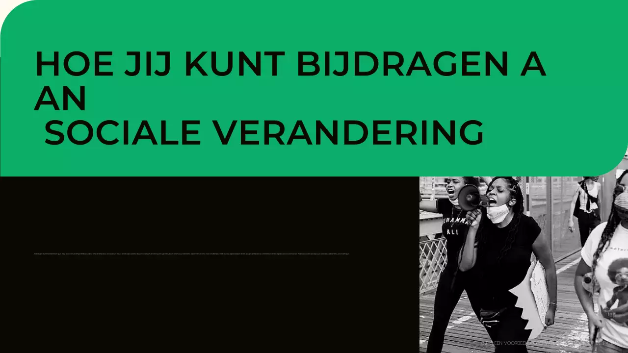 Presentatie groene moderne burgerbewegingen