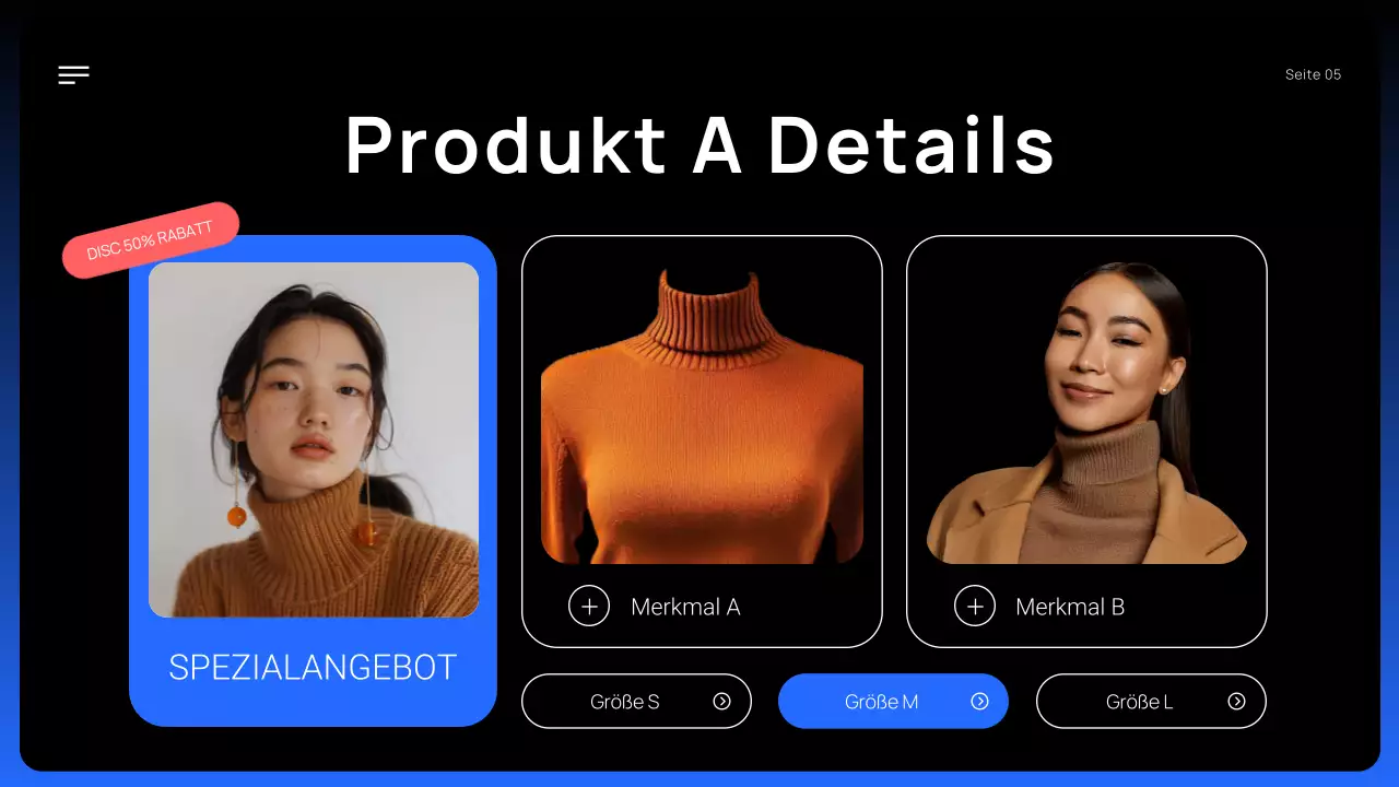 schwarz modern Produktförderung