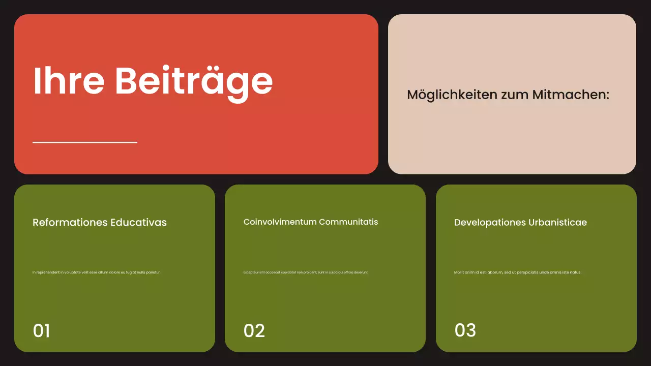 orange moderne Bürgerbewegungen Präsentation