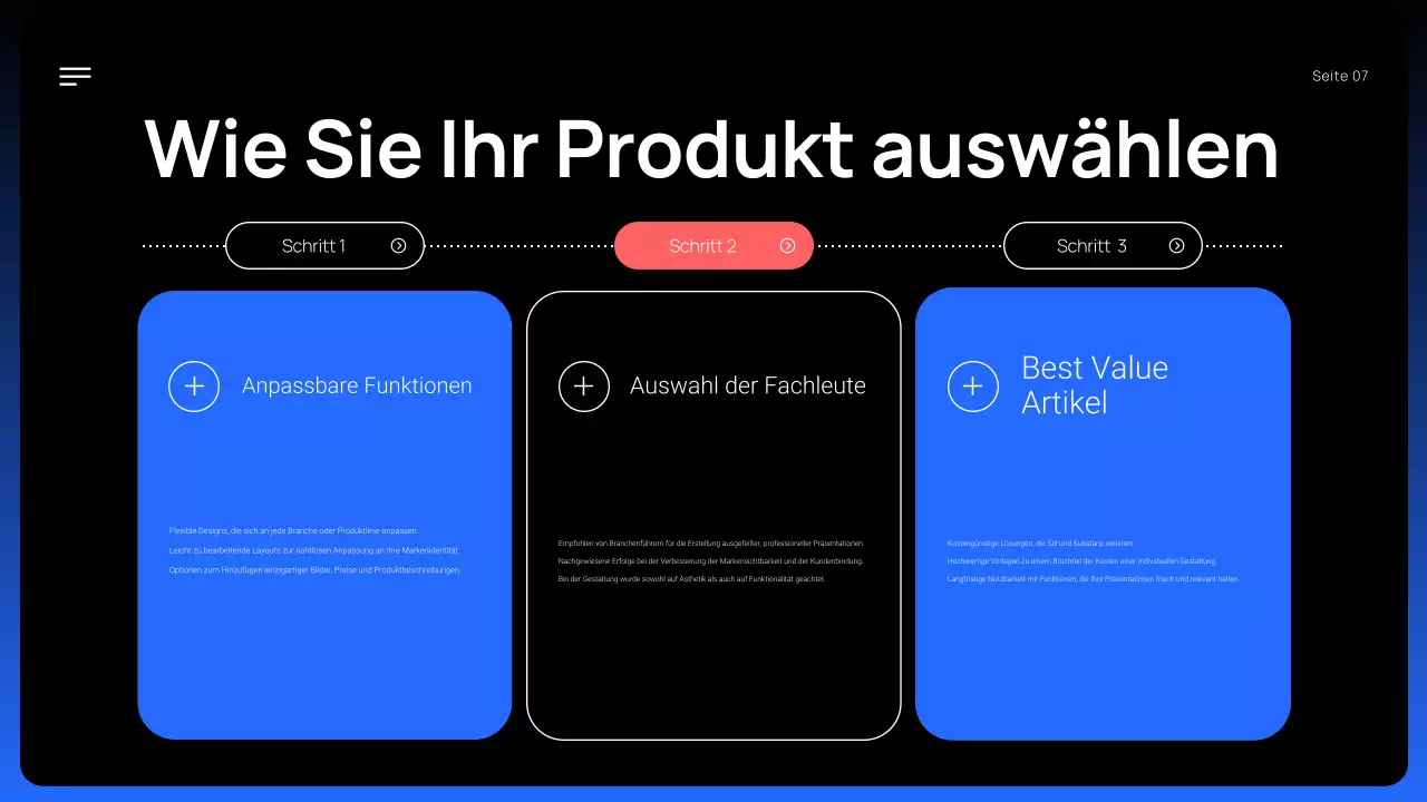 schwarz modern Produktförderung