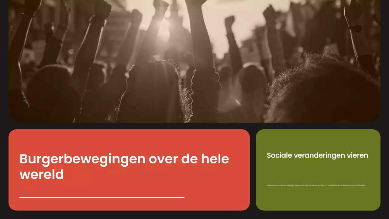 presentatie oranje moderne burgerbewegingen