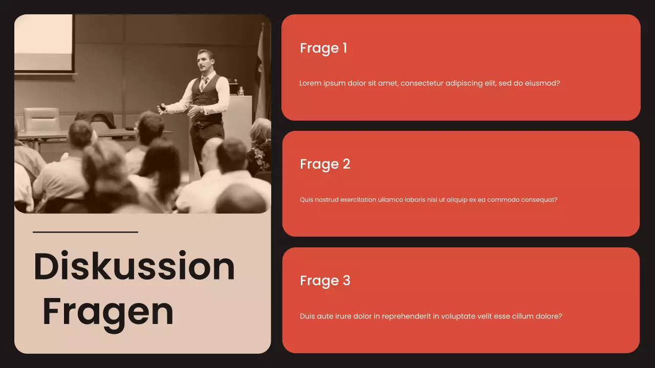 orange moderne Bürgerbewegungen Präsentation