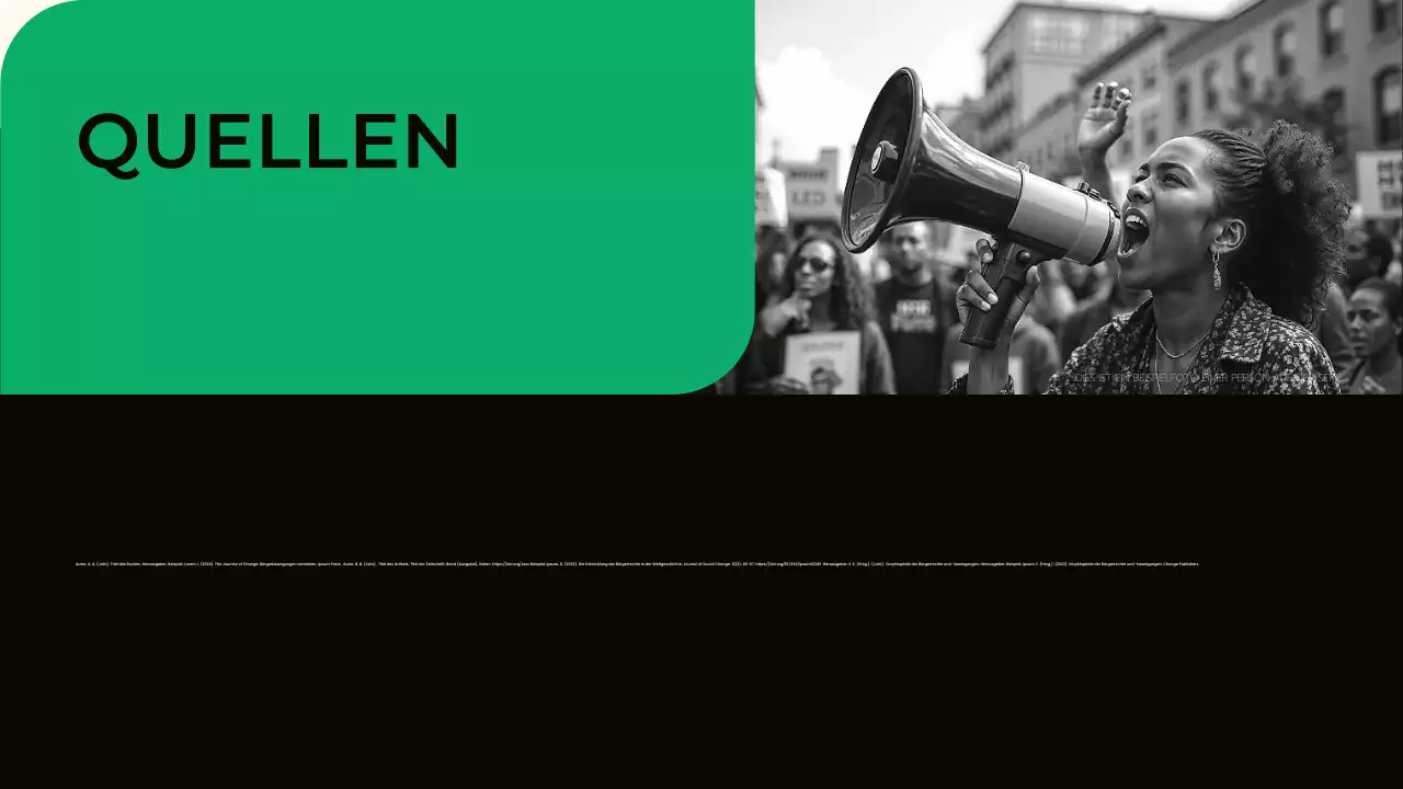 Präsentation der modernen grünen Bürgerbewegungen