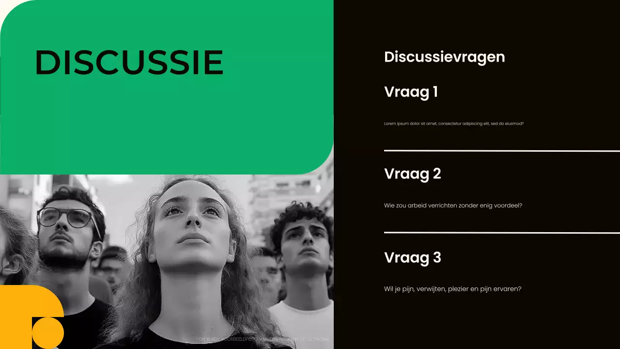 Presentatie groene moderne burgerbewegingen