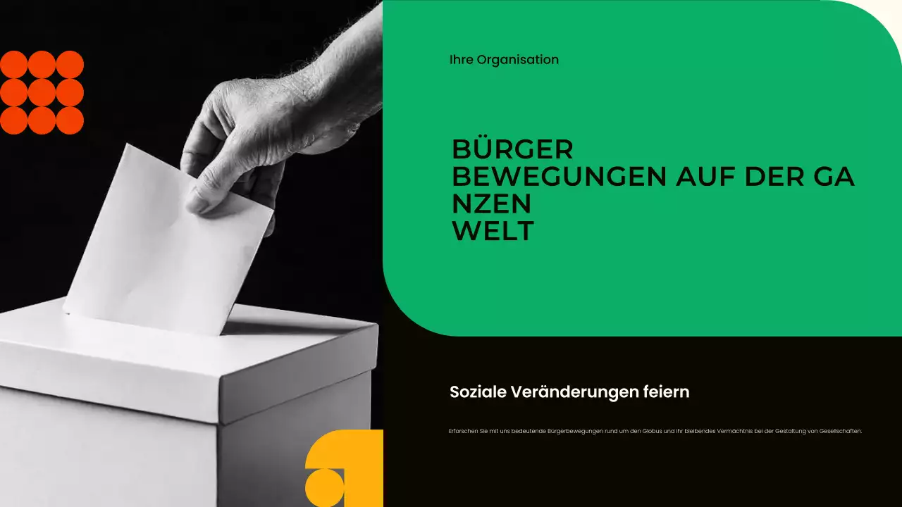 Präsentation der modernen grünen Bürgerbewegungen