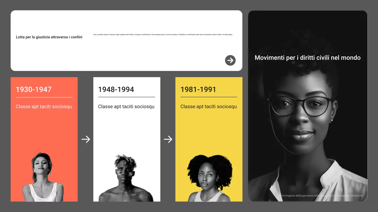 grigio annuncio sociale moderno
