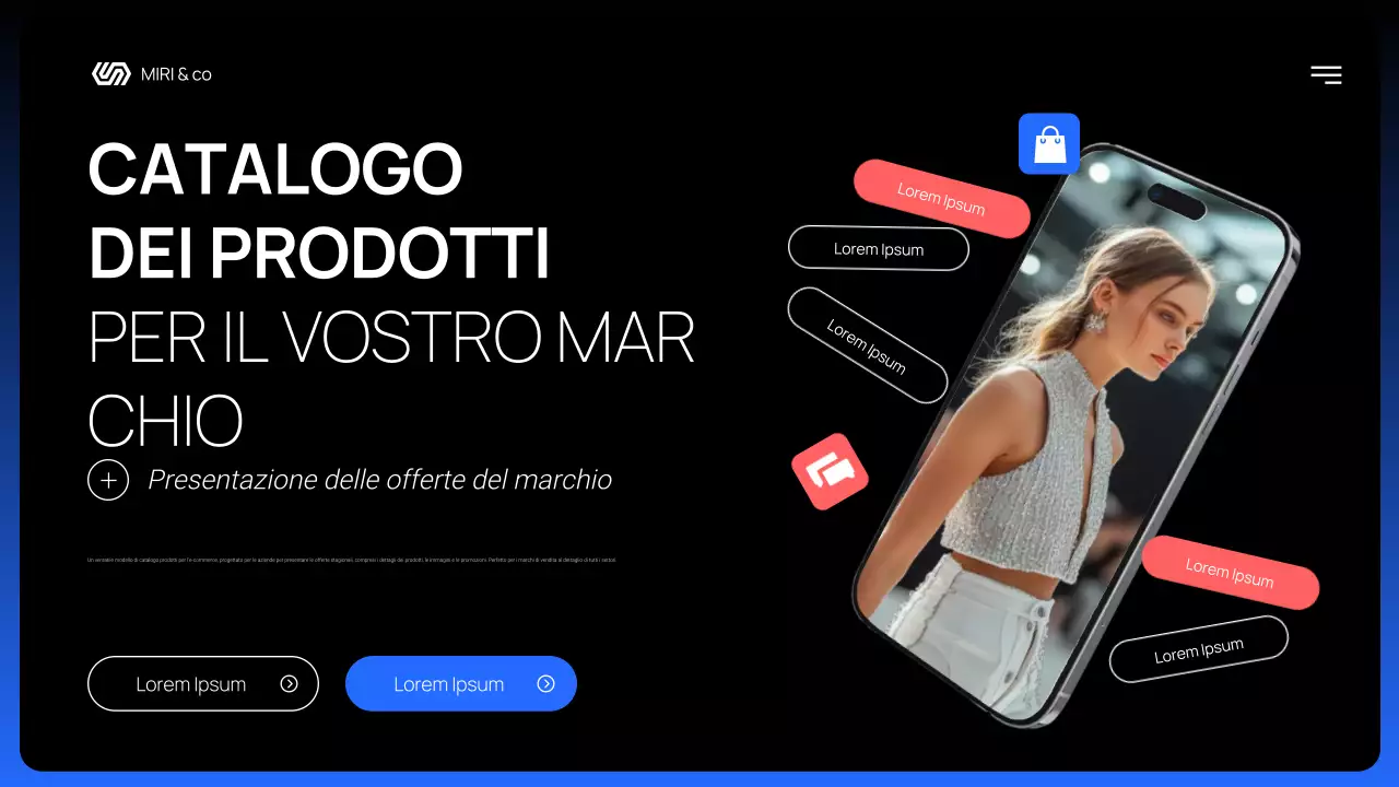 promozione del prodotto moderno nero