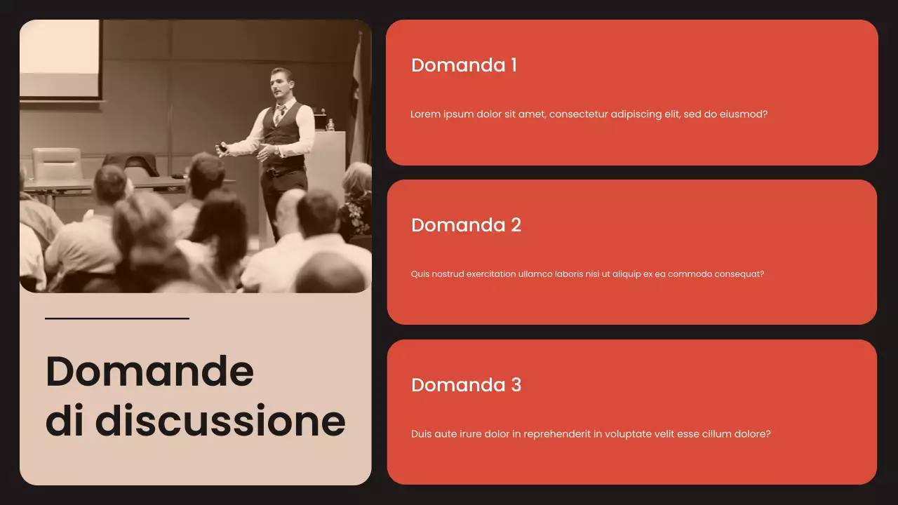 Presentazione dei movimenti civili moderni arancioni