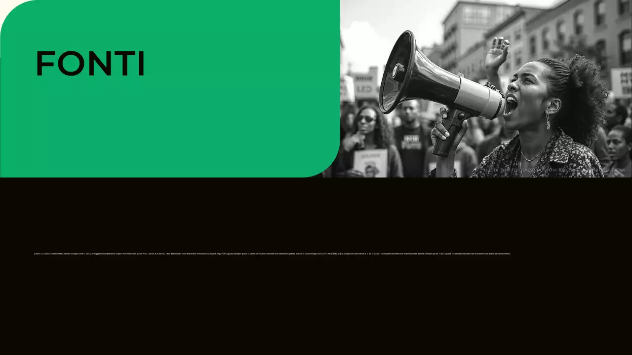 Presentazione dei movimenti civili verdi moderni