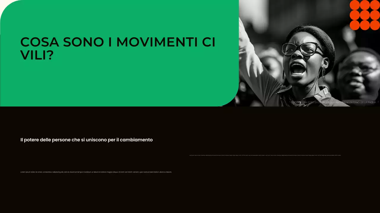 Presentazione dei movimenti civili verdi moderni