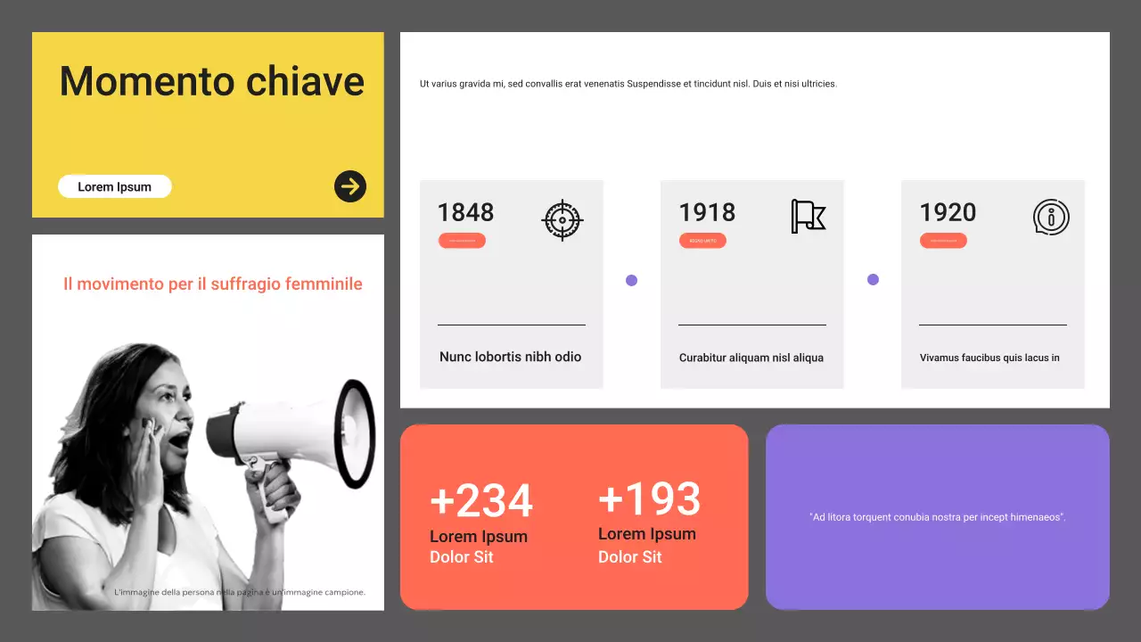 grigio annuncio sociale moderno