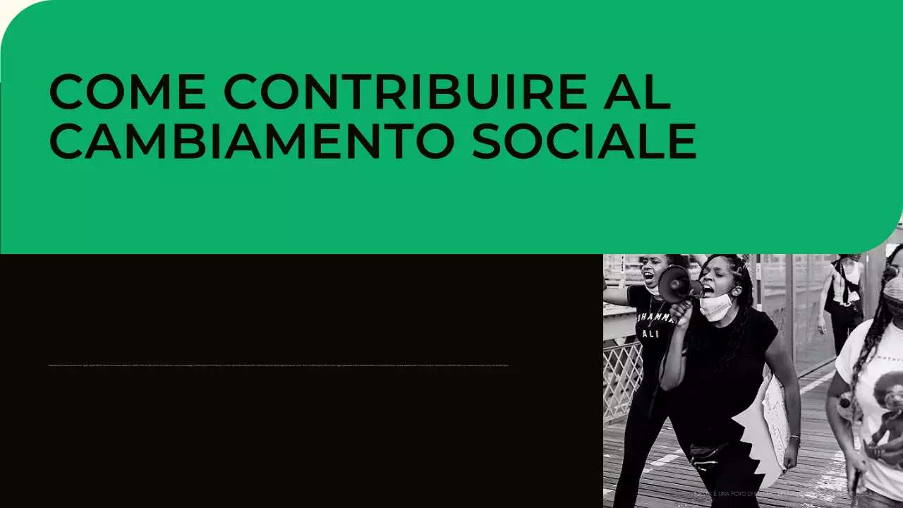 Presentazione dei movimenti civili verdi moderni