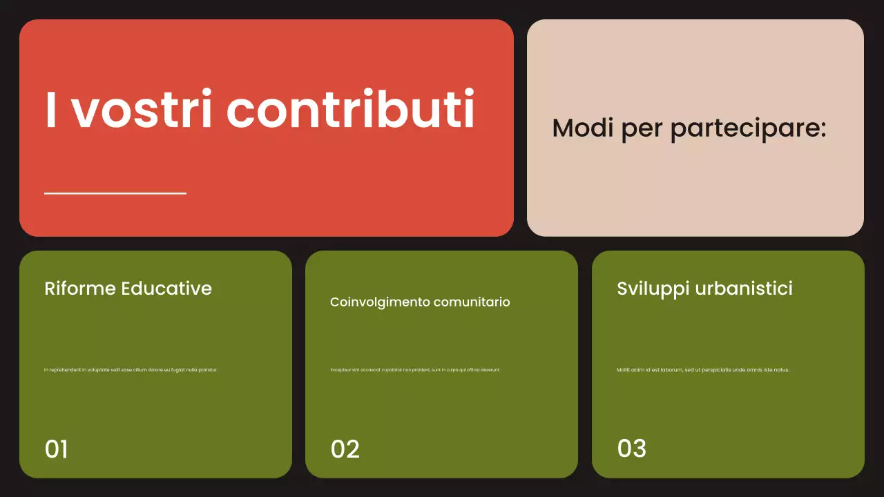 Presentazione dei movimenti civili moderni arancioni