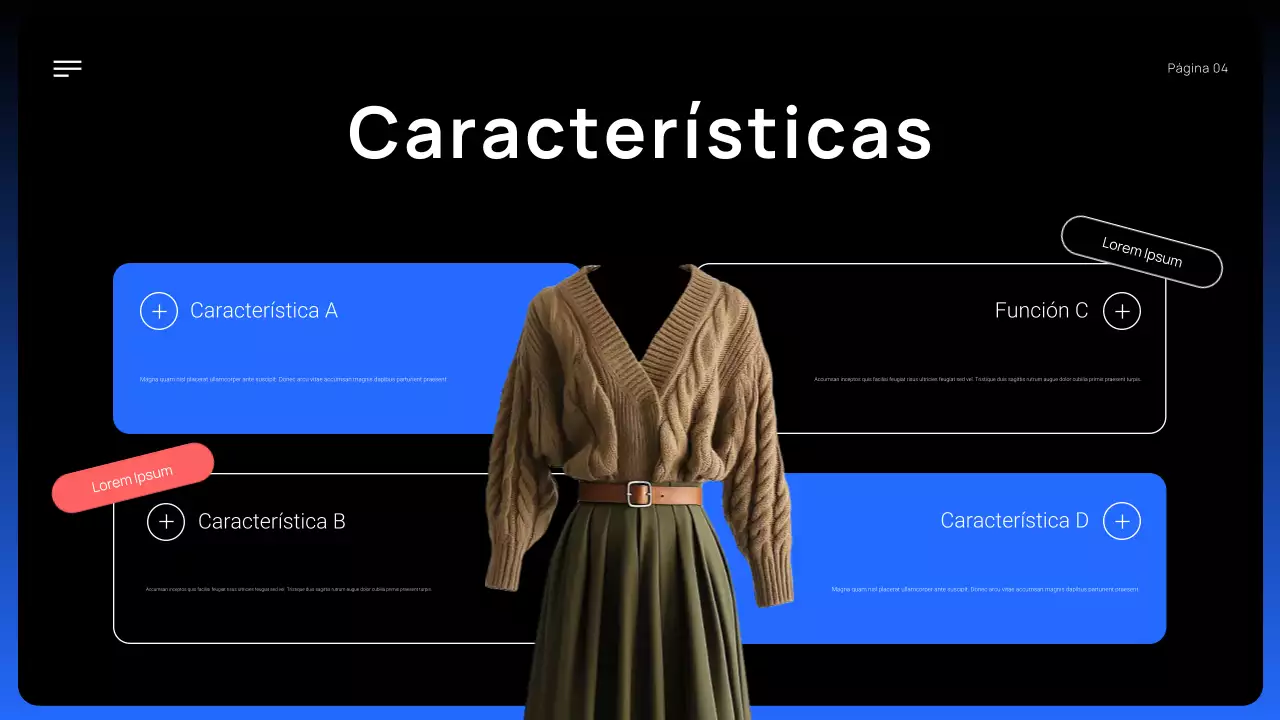 promoción de productos modernos negros