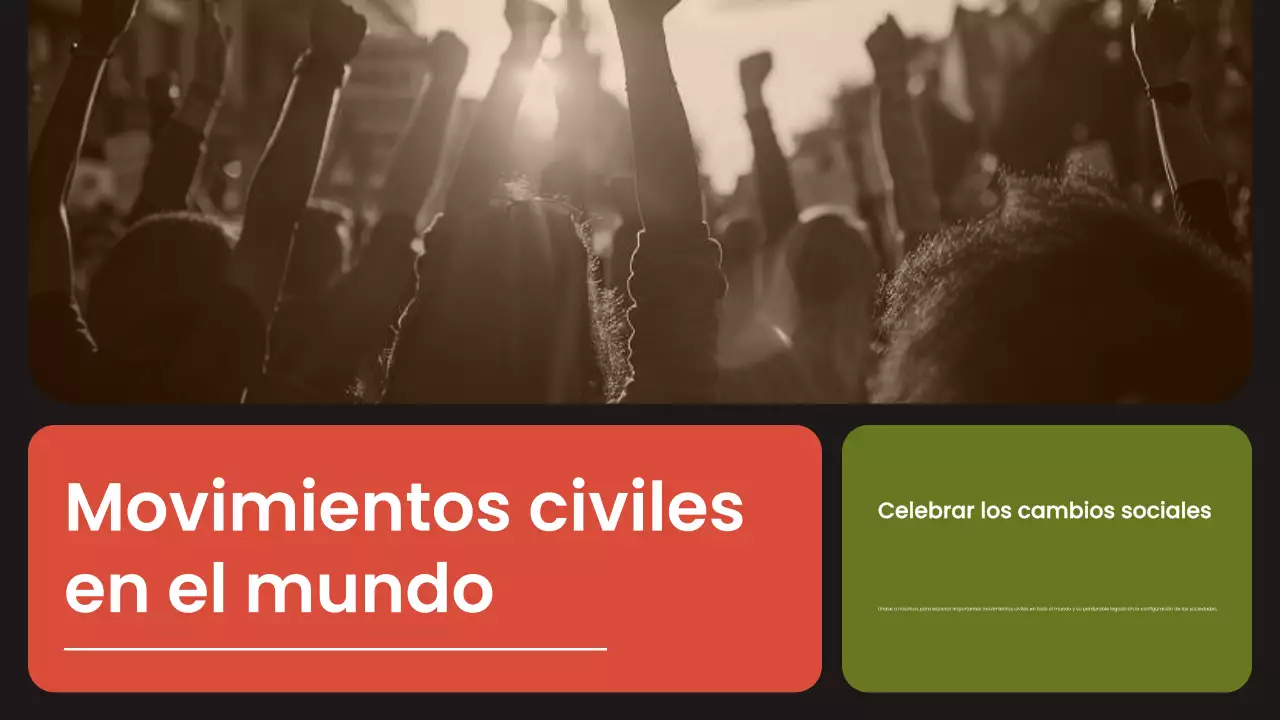 presentación de los movimientos civiles modernos de orange