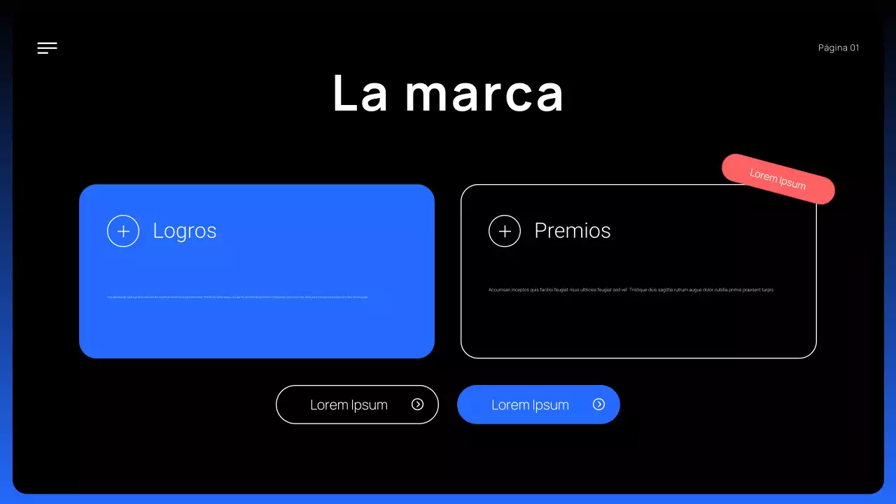 promoción de productos modernos negros