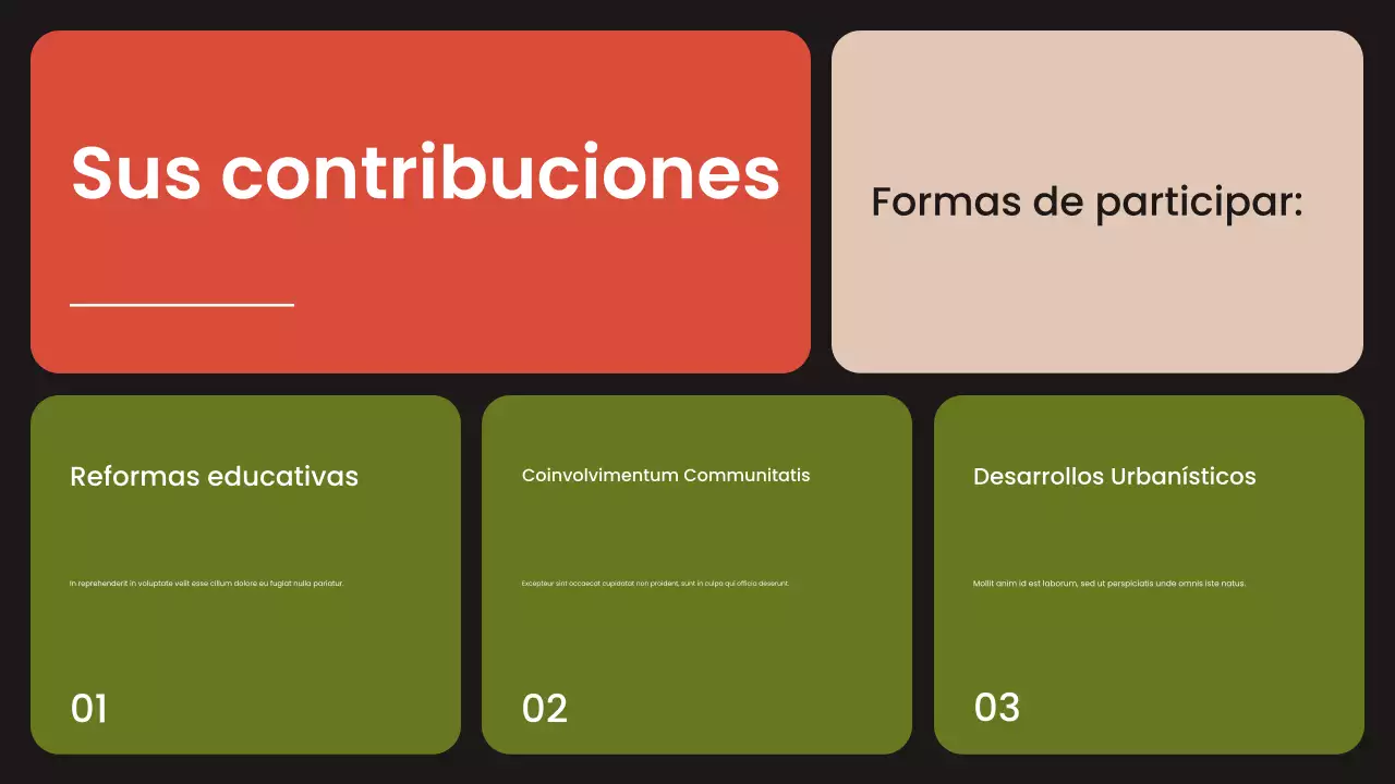 presentación de los movimientos civiles modernos de orange