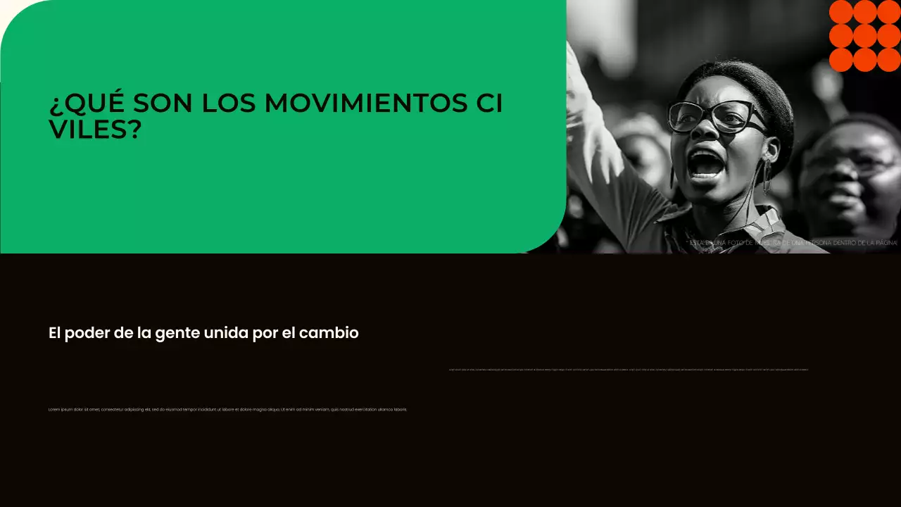 Presentación de los movimientos civiles modernos