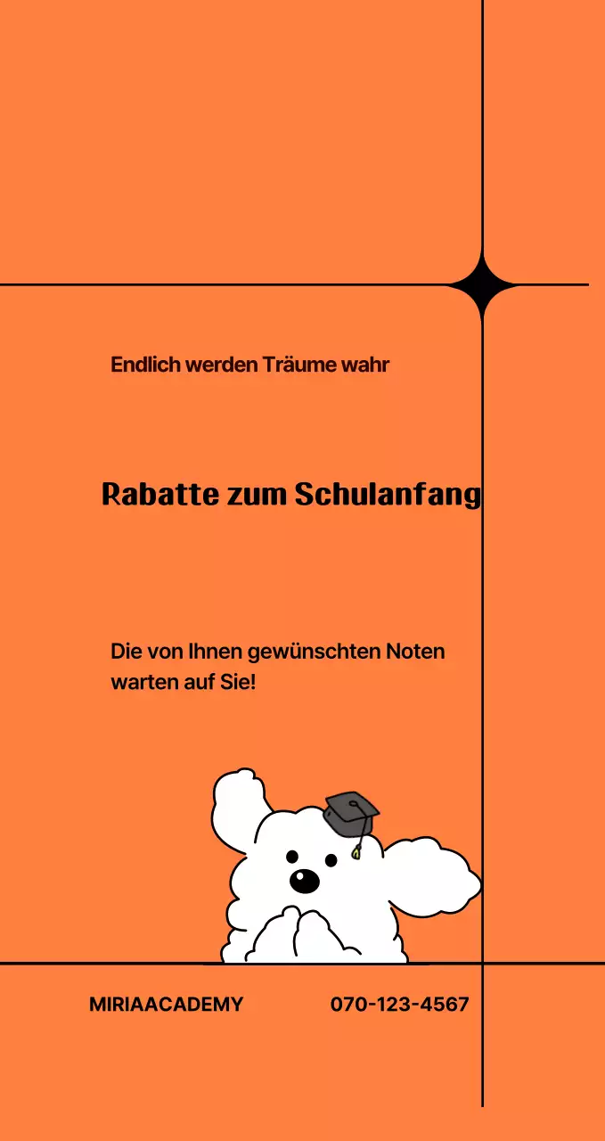 Orange Simple Education Rabatt