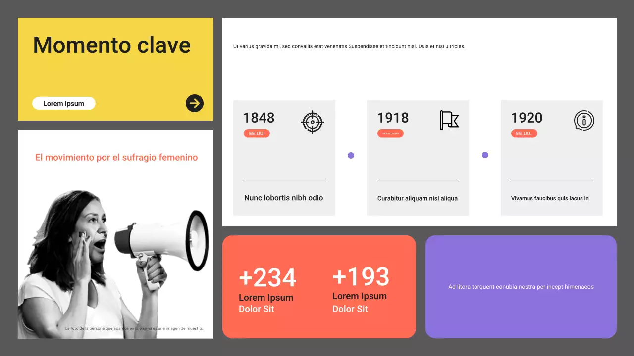 gris anuncio social moderno