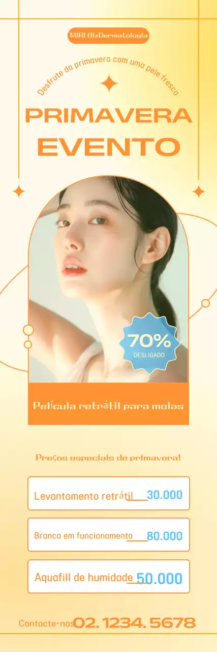 Promoção primavera Moderna Laranja
