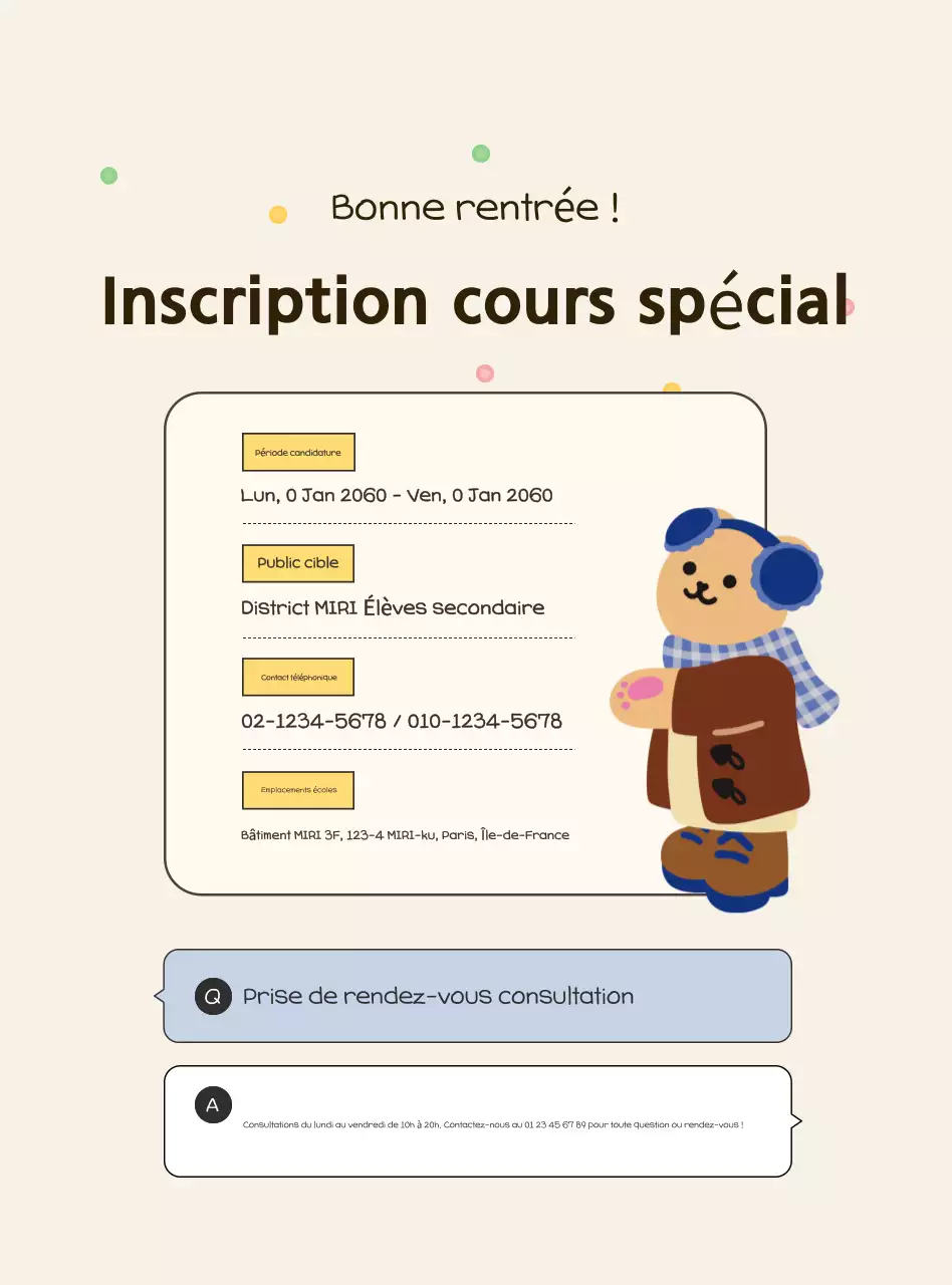 Annonce de la formation spéciale Beige Cosy