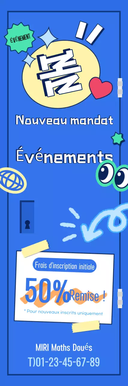 Promouvoir un événement "pop bleu" pour la rentrée scolaire