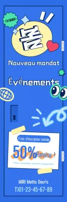 Promouvoir un événement "pop bleu" pour la rentrée scolaire