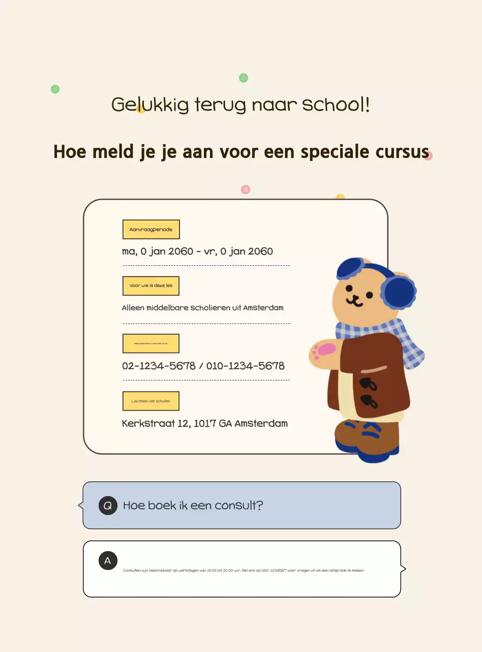 Aankondiging van de Beige Cosy Trainingsspecial