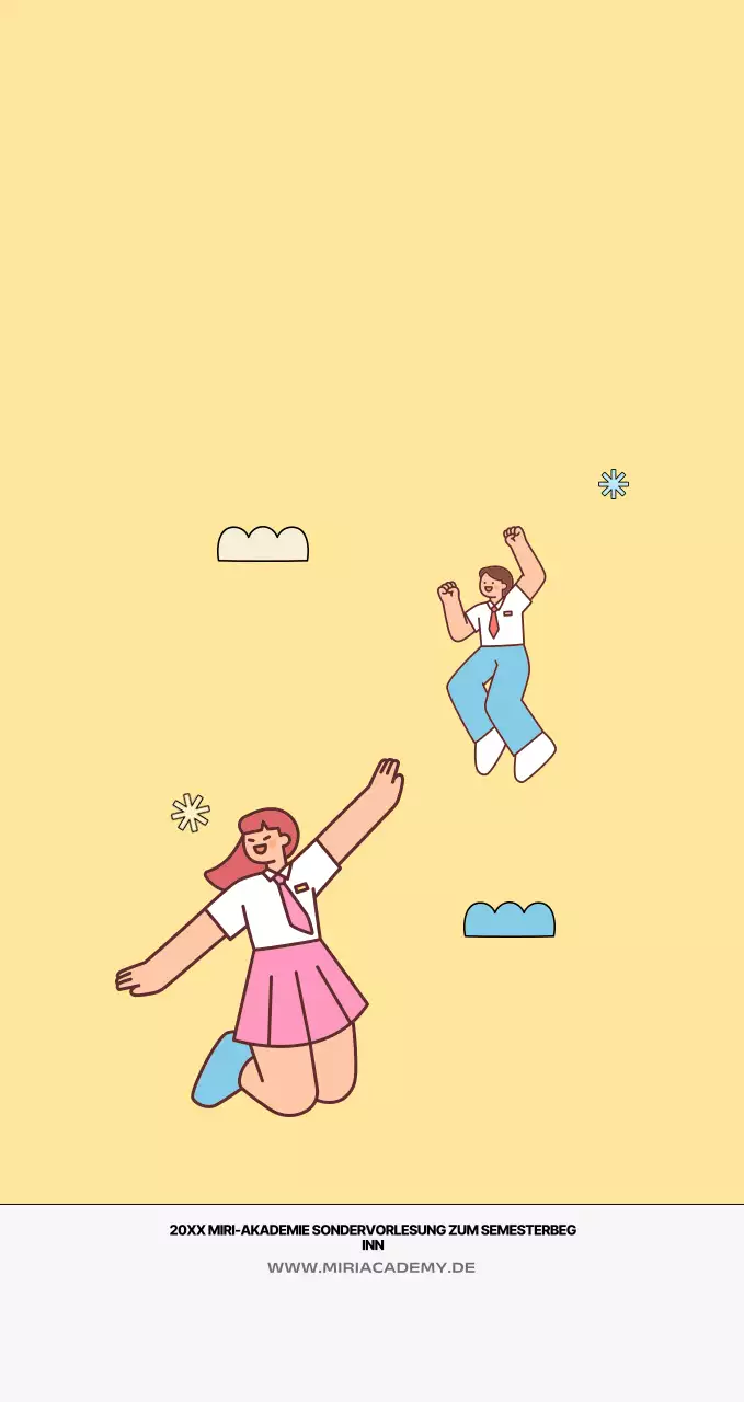 Gelbe knuddelige Bildungswerbung