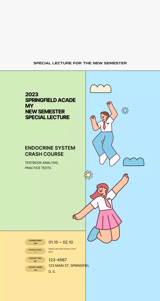 Yellow cutesy training ads