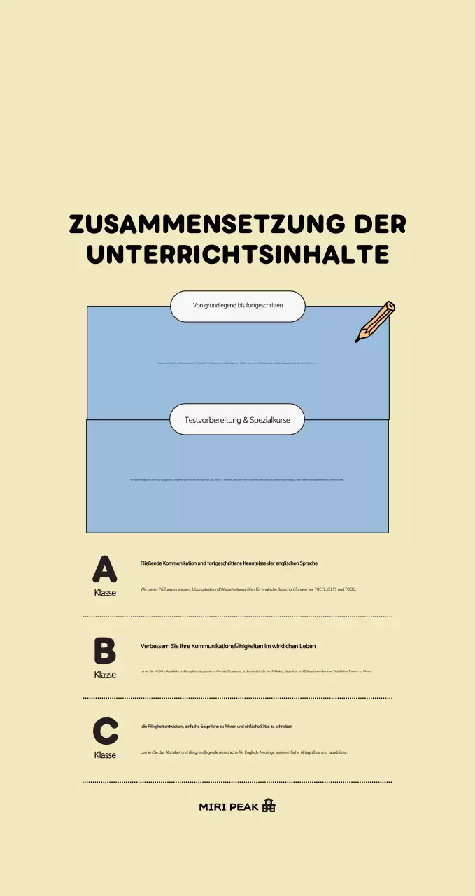 Hellblaues, einfaches Poster für Lehrmittel