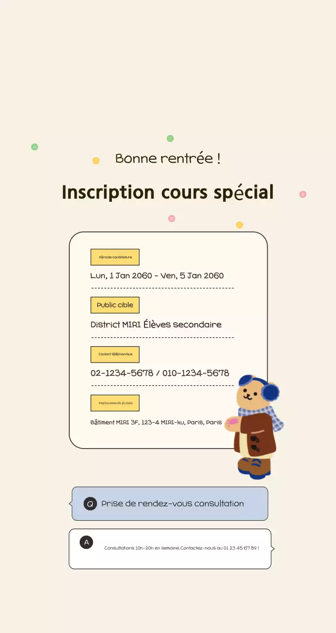 Annonce de la formation spéciale Beige Cosy