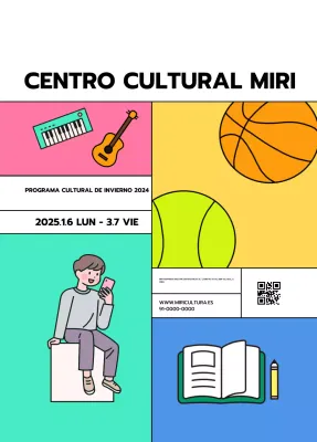 Promocionar los programas de los centros de cultura pop con diversas ilustraciones
