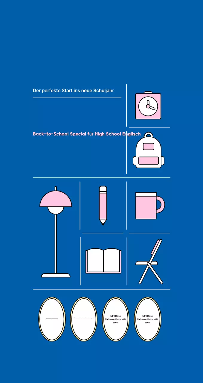 Werben Sie für Ihre moderne Schule mit niedlichen Symbolen