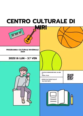 Promuovere i programmi dei centri di cultura pop con una varietà di illustrazioni