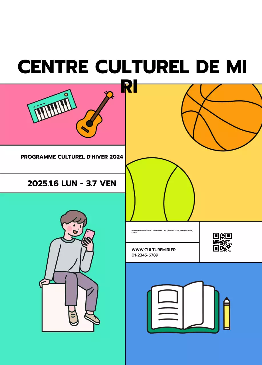 Promouvoir les programmes des centres de culture pop à l'aide d'illustrations variées