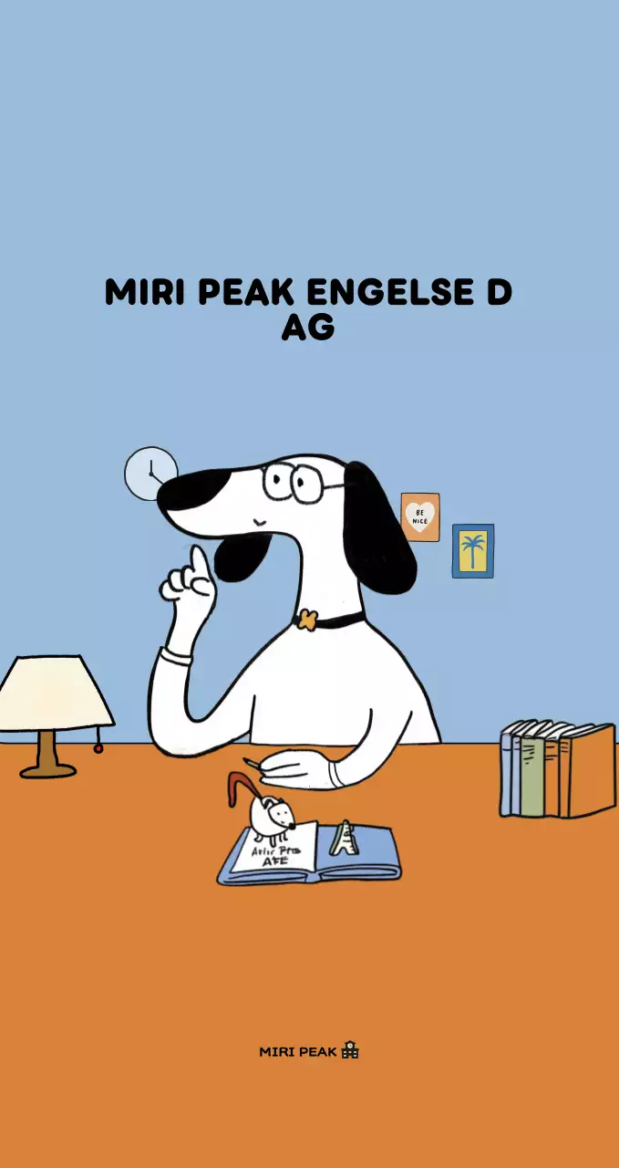 Lichtblauwe eenvoudige poster met leermiddelen