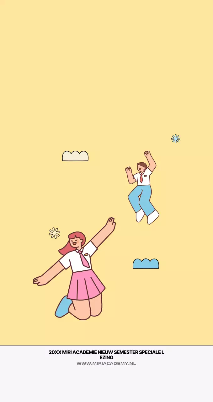 Gele knuffel educatieve advertentie