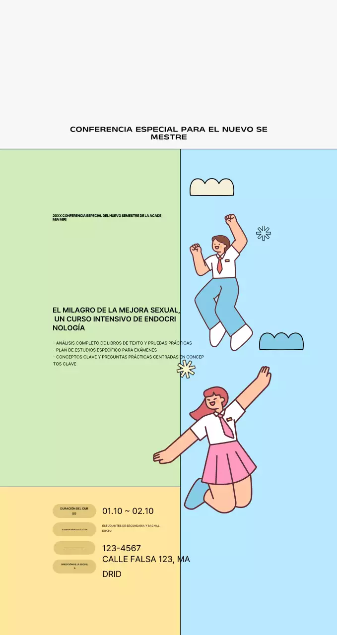 Anuncio educativo de peluche amarillo