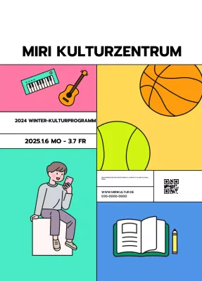 Förderung von Programmen des Popkulturzentrums mit einer Vielzahl von Illustrationen